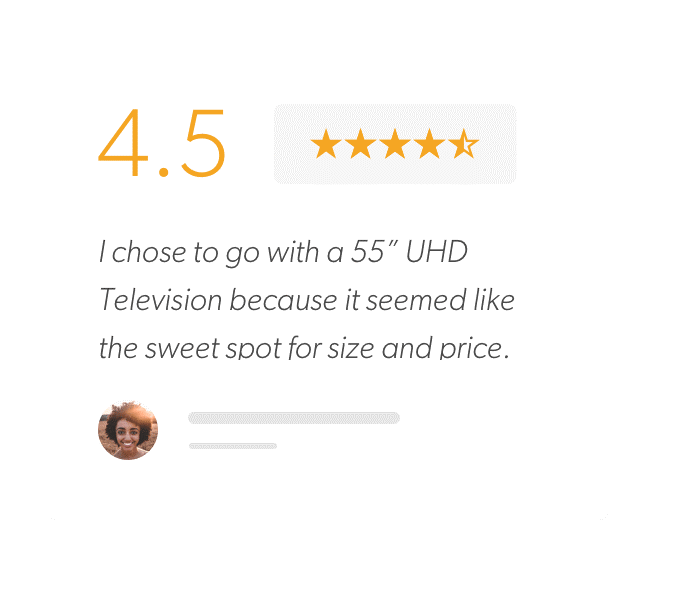 Display Ratings and Reviews