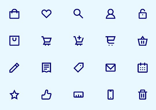 eCommerce icon sets