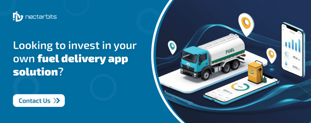 Fuel delivery app solution