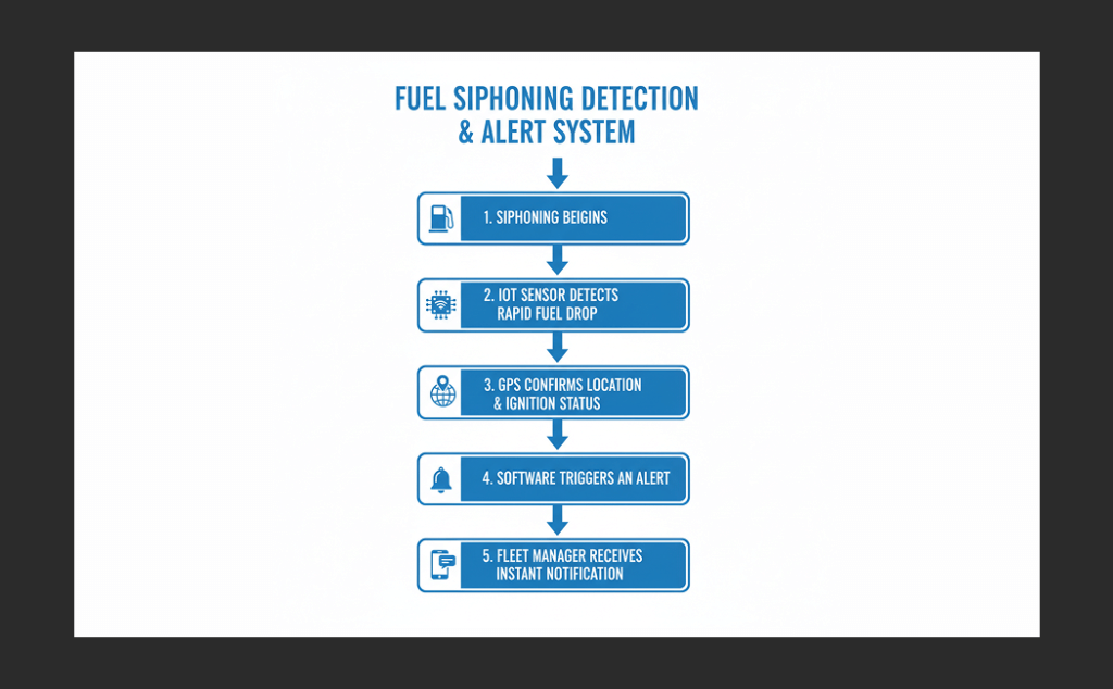 Fleet fuel theft detection software