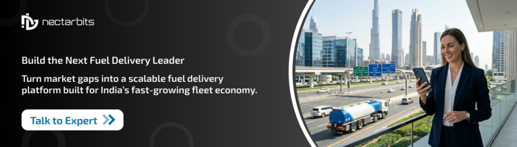 fuel delivery app development in India