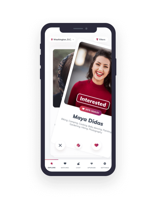 dating app with filters